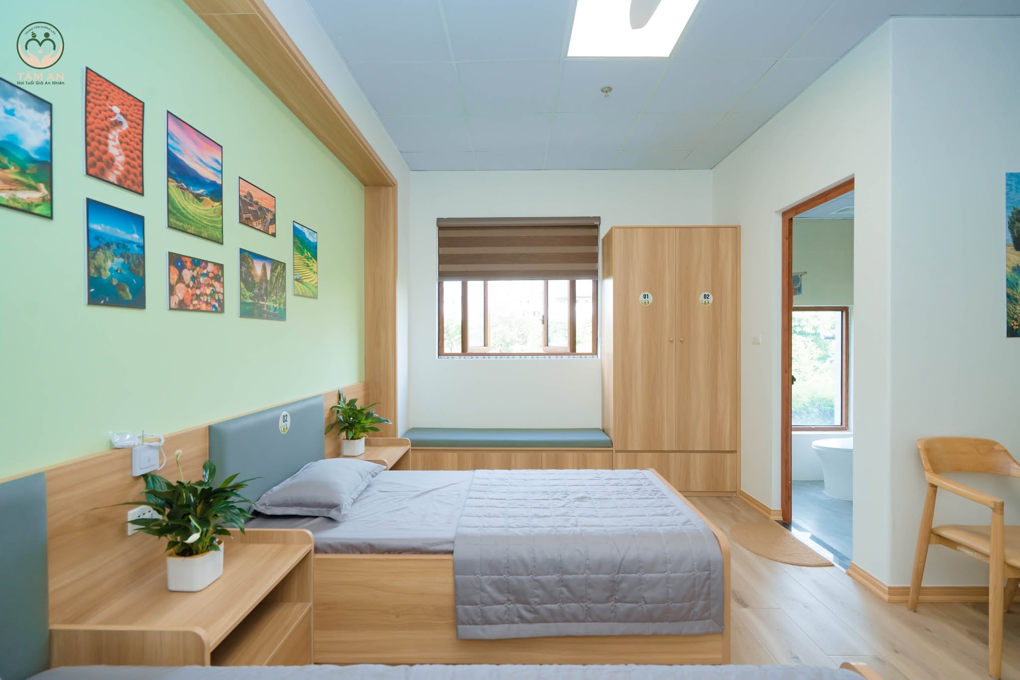 Các loại phòng tại Trung tâm dưỡng lão Tâm An